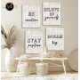 Tableau 4 Pièces Be Creative Dream Big – Rétro Moderne Inspirant