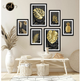 Tableau gold monster with black