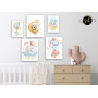 Tableau 5 Pièces Chambre Bébé – Douceur, Style Apaisant