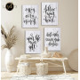 Tableau motivation pour jeune en noir et blanc