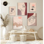 Tableau art line 5 pièces chambre à coucher – décoration murale minimaliste Tunisie