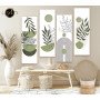 Tableaux unifome boho abstrait vert