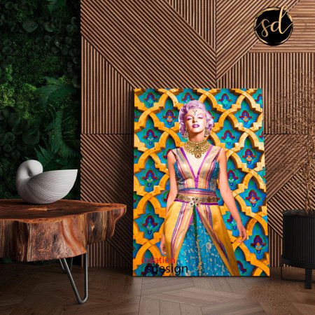 Tableau marilyn monroe en caftan