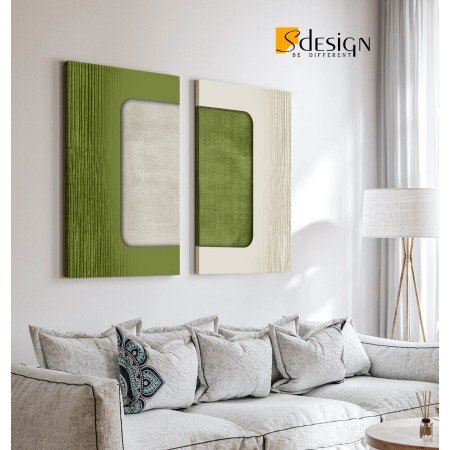 Tableau duo minimaliste green