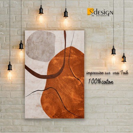 Tableau marron moderne