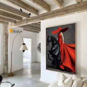 Tableau Élégance Écarlate