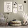 Tableau Quatre Pièces Minimaliste Chic – Calme, Raffiné et Moderne