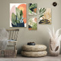 Tableau Tropical Quatre Pièces – Vibrant, Exotique et Élégant