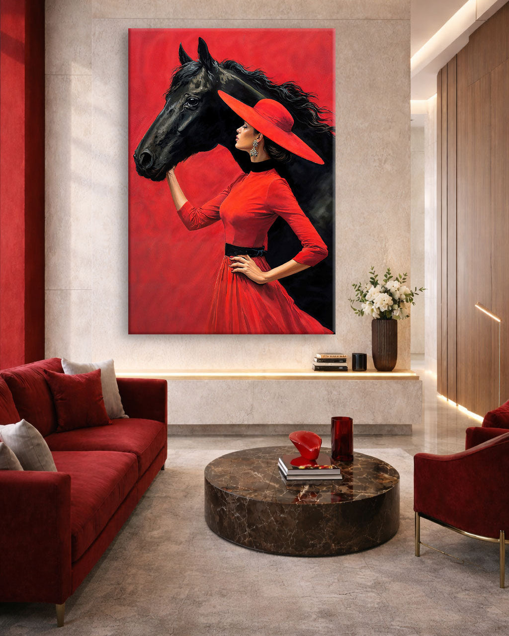 tableau black horse