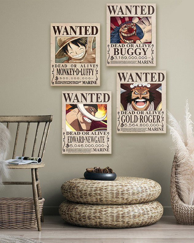 Tableau Luffy Wanted Bounty