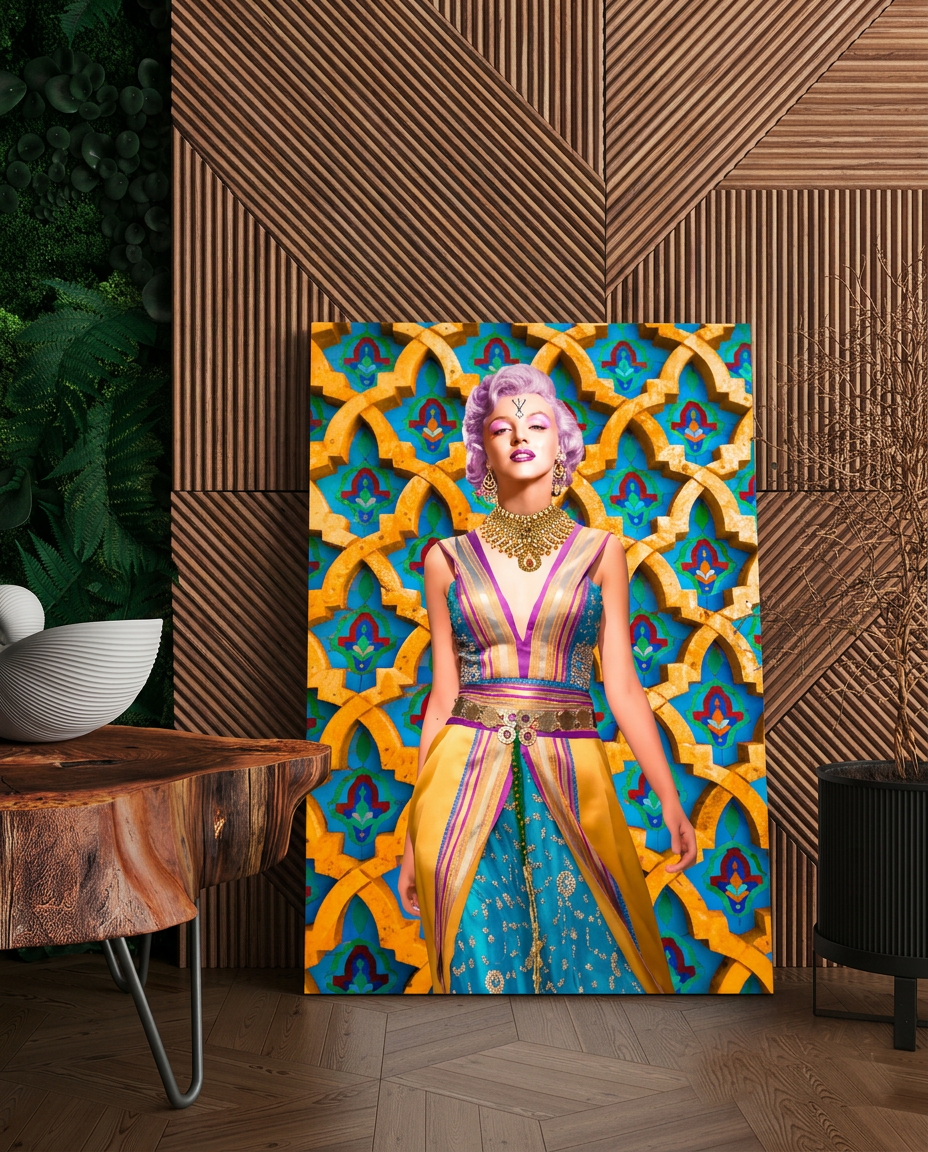 Tableau marilyn monroe en caftan