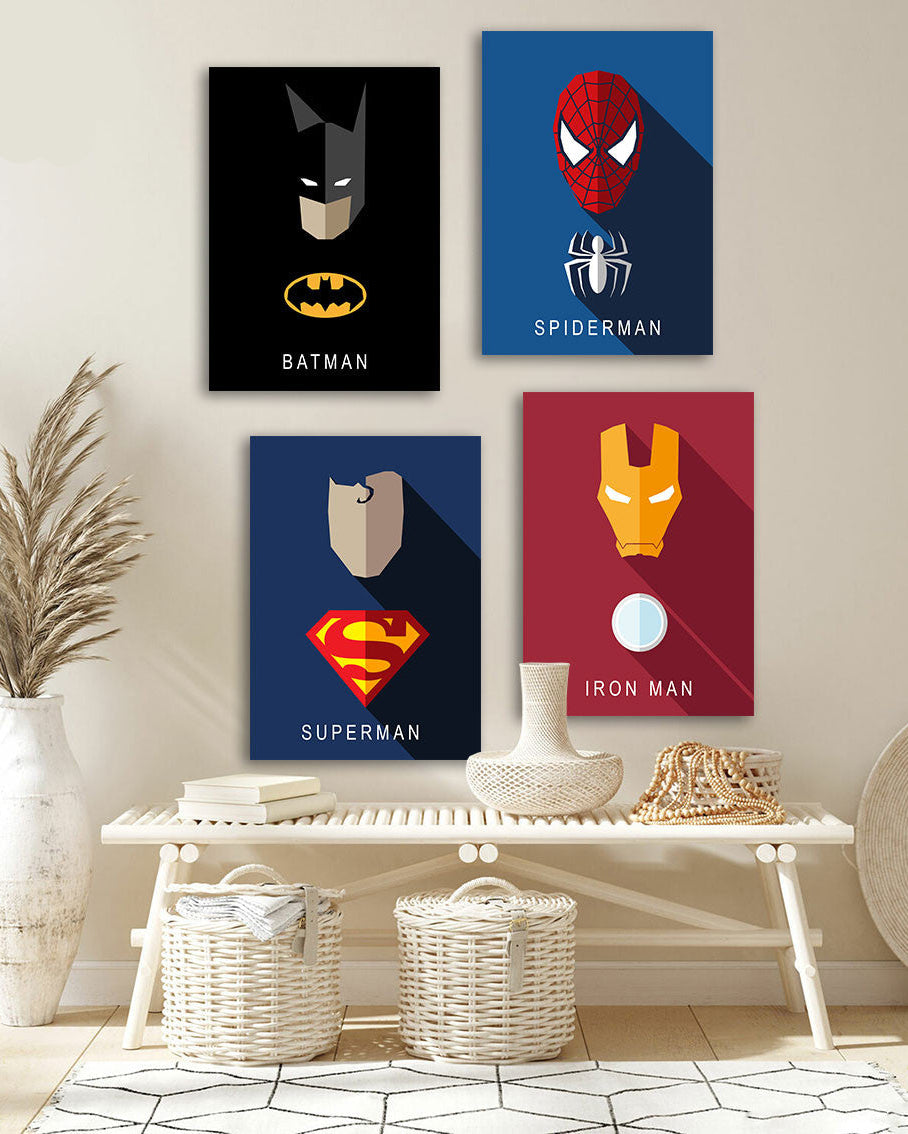 Tableau Super Hero Marvel 4 Pièces