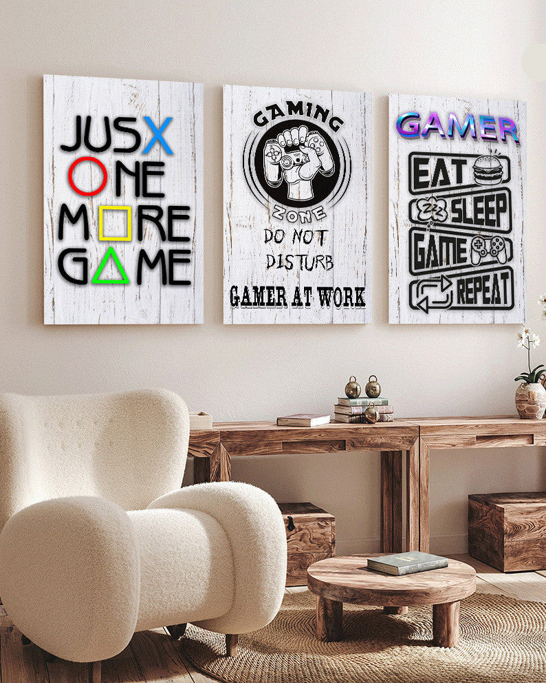 Tableau trois piéces Gamer