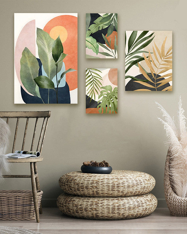 Tableau Tropical 4 Pièces