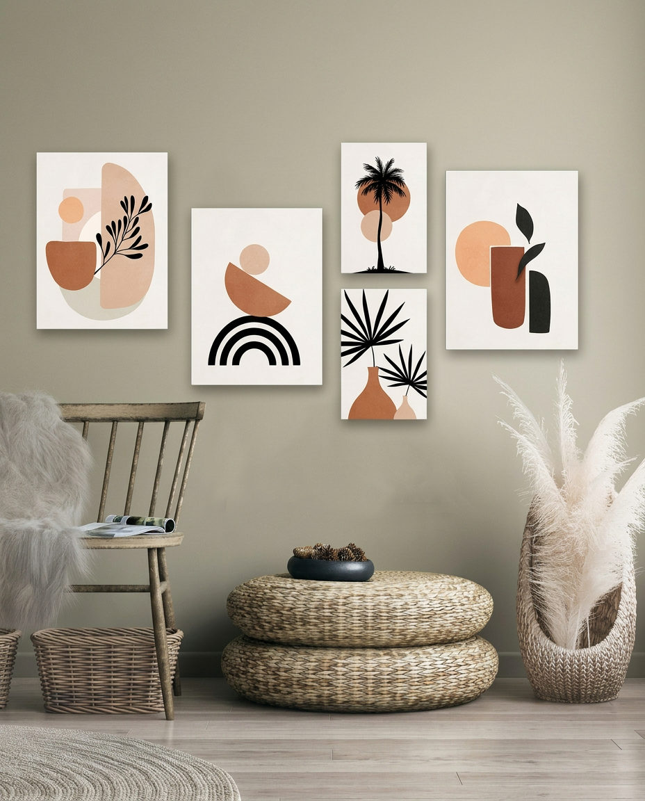 Tableaux palmier minimaliste